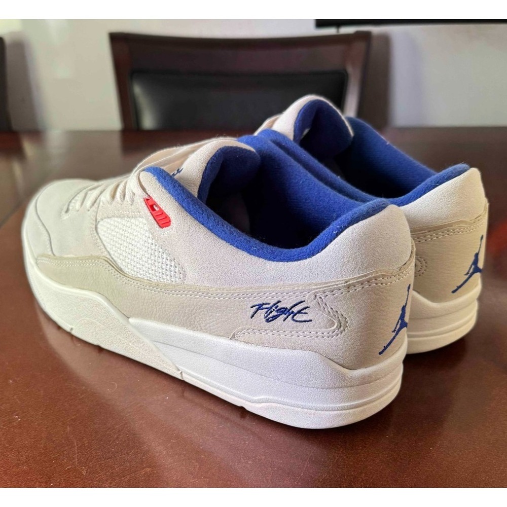 Jordan Flight Court Low Mens 13 Beige Royal Blue Sneakers New No Box HF3255-005 - Picture 9 of 11